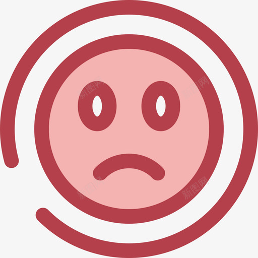 疯狂形状9红色图标svg_新图网 https://ixintu.com 形状9 疯狂 红色