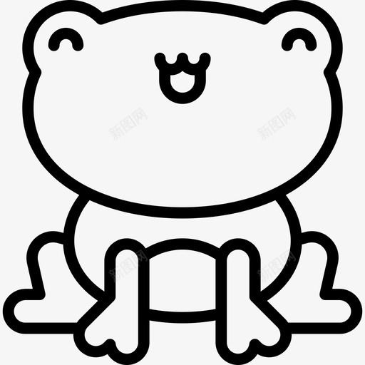 青蛙川维动物直系图标svg_新图网 https://ixintu.com 川维动物 直系 青蛙