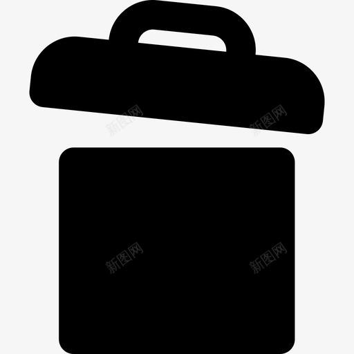垃圾桶必需品3固体图标svg_新图网 https://ixintu.com 固体 垃圾桶 必需品3