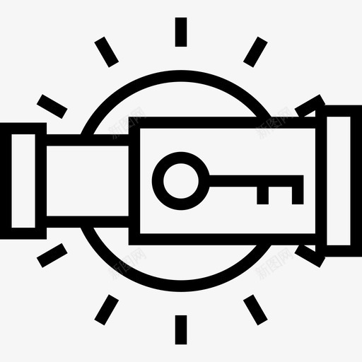望远镜启动图标2线性svg_新图网 https://ixintu.com 启动图标2 望远镜 线性