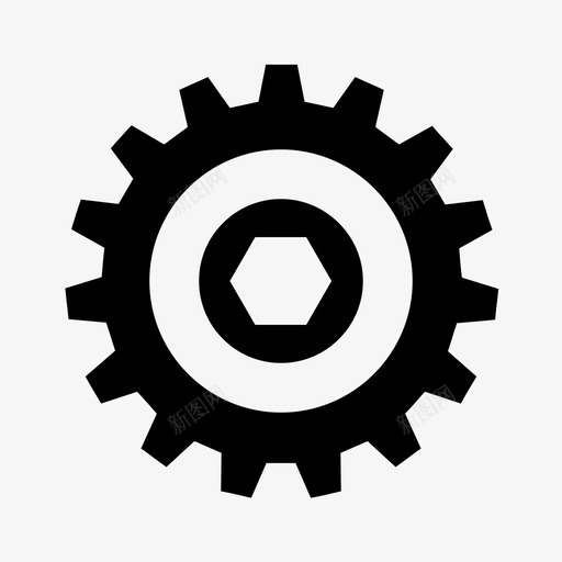 齿轮电气机械图标svg_新图网 https://ixintu.com 工具 机械 电气 设置 齿轮