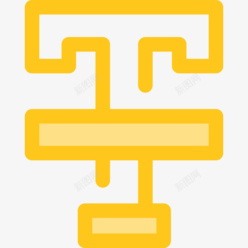 删除线文本编辑器14黄色图标svg_新图网 https://ixintu.com 删除线 文本编辑器14 黄色