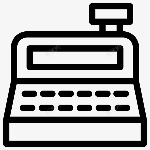 出纳收银机电子商务图标svg_新图网 https://ixintu.com pos 出纳 支付 收银机 电子商务