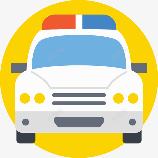 警车27号运输机平的图标svg_新图网 https://ixintu.com 27号运输机 平的 警车