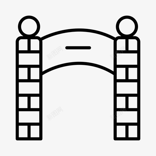 中央公园著名纪念碑全球图标svg_新图网 https://ixintu.com 中央公园 全球 地标 纽约 著名纪念碑
