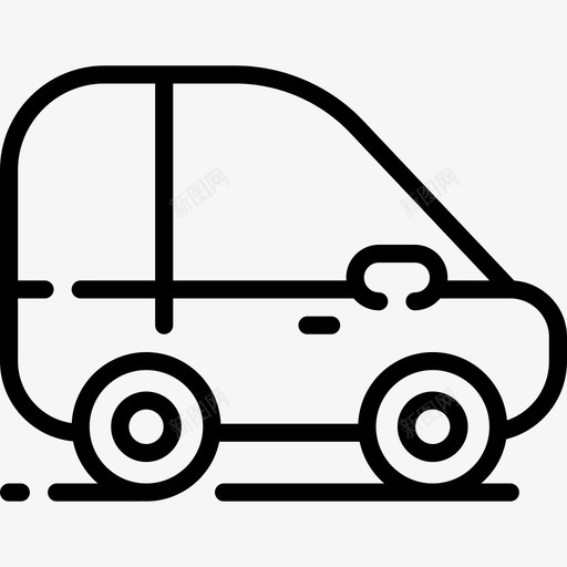 汽车日常日常用品动作线性图标svg_新图网 https://ixintu.com 日常日常用品动作 汽车 线性
