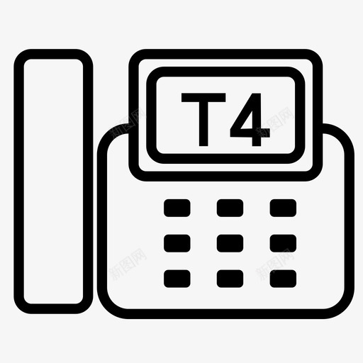 T4系列话机svg_新图网 https://ixintu.com T4系列话机