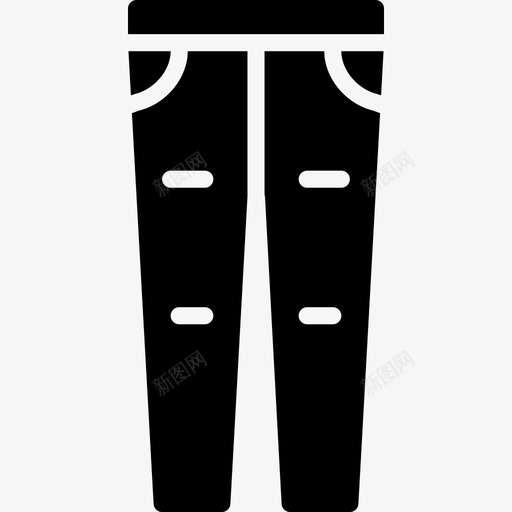 裤子男装2填充图标svg_新图网 https://ixintu.com 填充 男装2 裤子