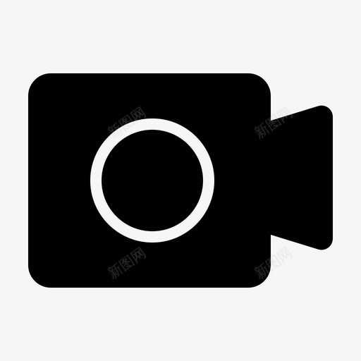 录制视频照相机多媒体图标svg_新图网 https://ixintu.com 多媒体 录制视频 摄影 照相机 相机应用图示符