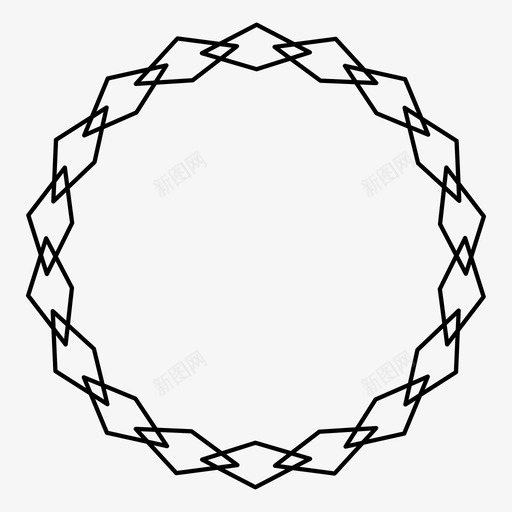 邮票徽章边框图标svg_新图网 https://ixintu.com 徽章 标签 框架 边框 邮票