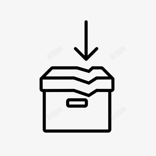 破裂敲打损坏图标svg_新图网 https://ixintu.com 包装 损坏 撕裂 敲打 易碎 破裂