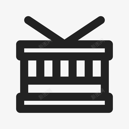 鼓鼓槌音乐图标svg_新图网 https://ixintu.com 乐器 管弦乐队 音乐 鼓 鼓槌