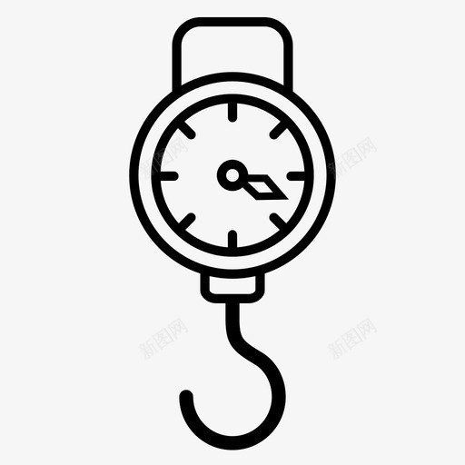 物流称重货物秤图标svg_新图网 https://ixintu.com 物流称重 秤 装运 货物
