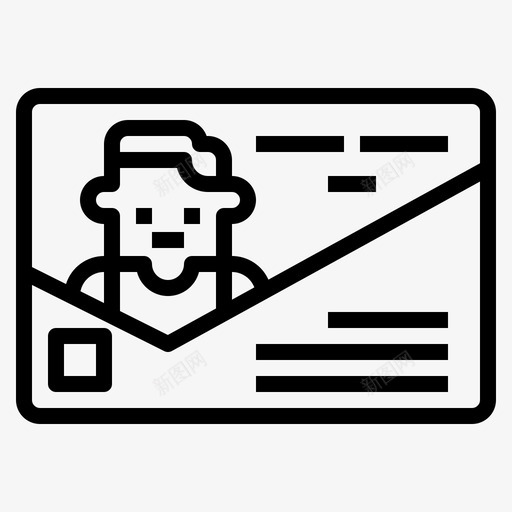 名片通讯联系人图标svg_新图网 https://ixintu.com 名片 广告 联系人 身份 通讯