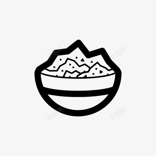 沙拉碗晚餐图标svg_新图网 https://ixintu.com 佳肴1份 健康食品 新鲜 晚餐 沙拉 碗 配菜