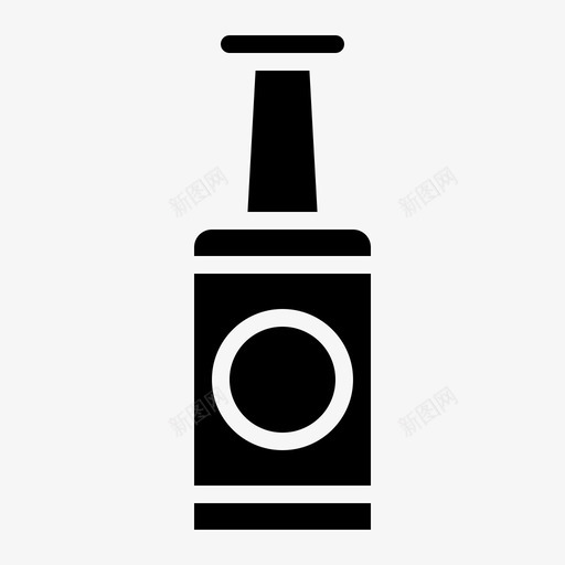 啤酒酒精瓶子图标svg_新图网 https://ixintu.com 啤酒 瓶子 酒吧固体 酒精 饮料