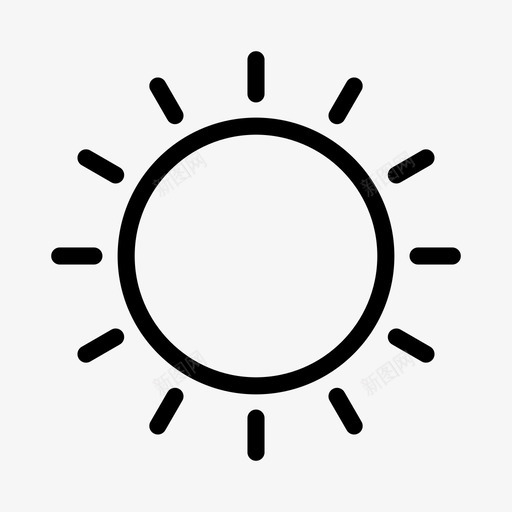 太阳白天夏天图标svg_新图网 https://ixintu.com 夏天 天气图标 太阳 白天 网络用户图标