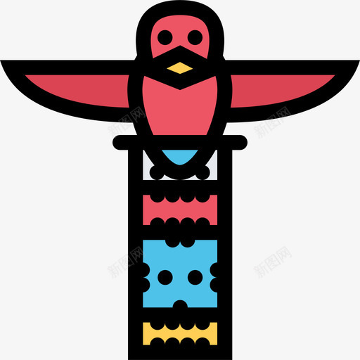 图腾文化色彩图标svg_新图网 https://ixintu.com 图腾 文化 色彩