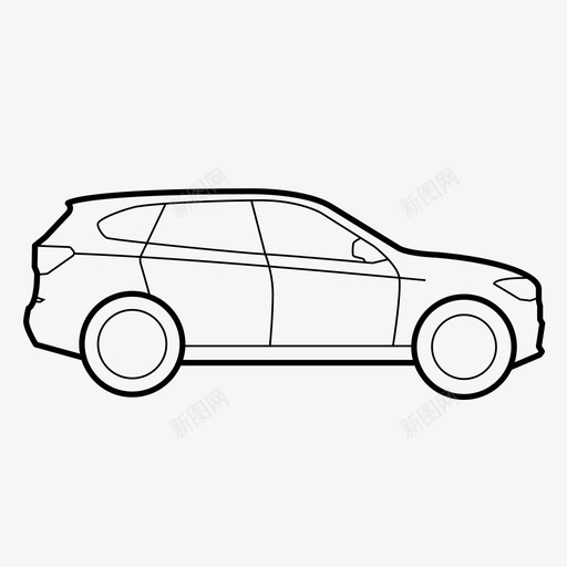 suv宝马汽车图标svg_新图网 https://ixintu.com Farnotherniconset suv 交通 宝马 汽车 车辆