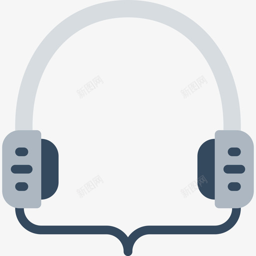耳机音乐8扁平图标svg_新图网 https://ixintu.com 扁平 耳机 音乐8