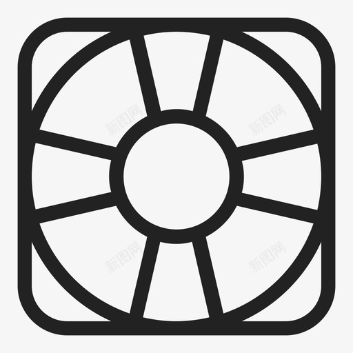 救生员救生圈保安图标svg_新图网 https://ixintu.com 保安 支援 救生员 救生圈