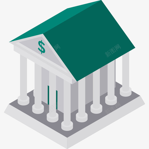 银行城市元素6公寓图标svg_新图网 https://ixintu.com 公寓 城市元素6 银行