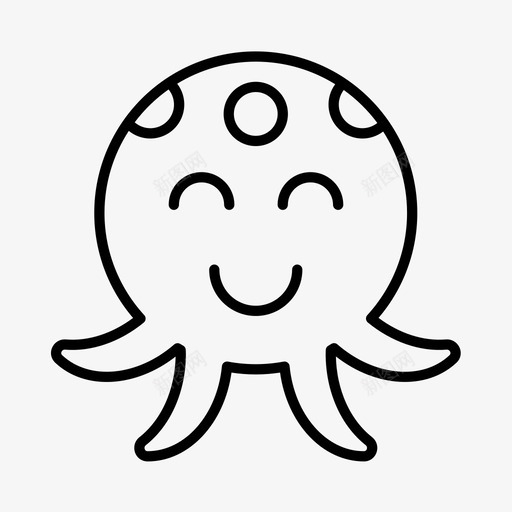 章鱼澳大利亚拜伦湾图标svg_新图网 https://ixintu.com 大堡礁 拜伦湾 澳大利亚 章鱼 蓝环章鱼
