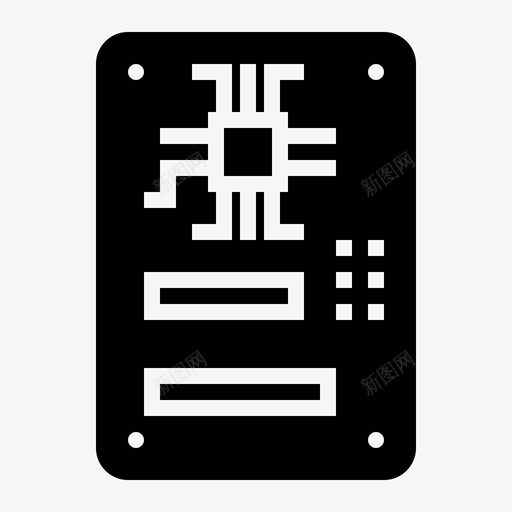 主板计算机硬件图标svg_新图网 https://ixintu.com pcb 主板 硬件 计算机 计算机组件