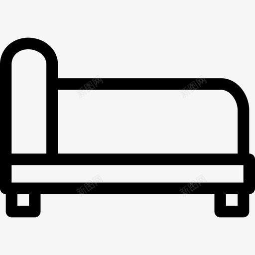 沙发家用电器和家具直线型图标svg_新图网 https://ixintu.com 家用电器和家具 沙发 直线型