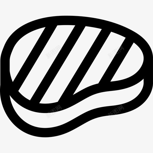 牛排食物21直系图标svg_新图网 https://ixintu.com 牛排 直系 食物21