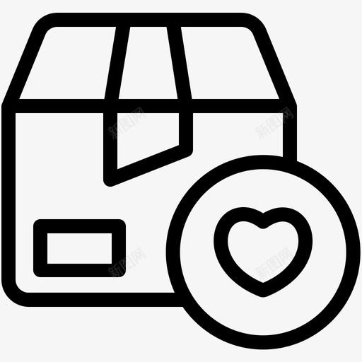 包装送货送货箱图标svg_新图网 https://ixintu.com 包装 喜欢 心 物流 送货 送货箱
