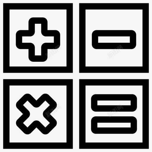 计算机会计数学图标svg_新图网 https://ixintu.com 会计 学习 学校 学校和教育 数学 计算机