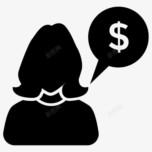 财务顾问商业顾问资本家图标svg_新图网 https://ixintu.com 互联网和银行字形图标 商业顾问 财务指导 财务顾问 资本家
