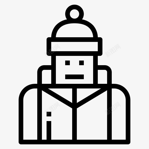 冬装布料时装图标svg_新图网 https://ixintu.com 冬装 圣诞节 布料 时装 男人