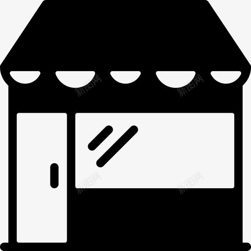 商店电子商务12已满图标svg_新图网 https://ixintu.com 商店 已满 电子商务12