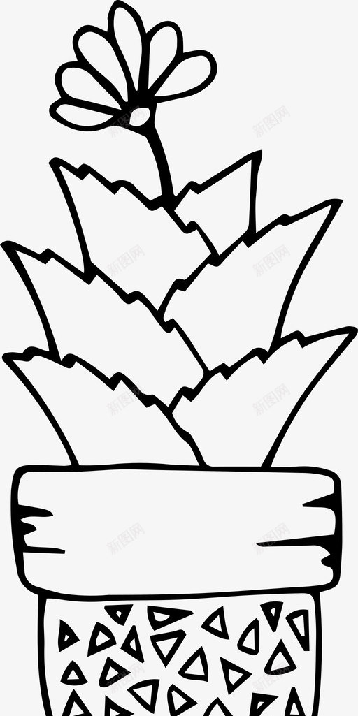 家里的植物树枝花图标svg_新图网 https://ixintu.com 室内花 家里的植物 家里花 树枝 花 花盆