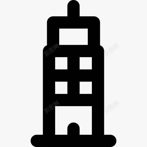 摩天大楼建筑施工5线性图标svg_新图网 https://ixintu.com 建筑施工5 摩天大楼 线性