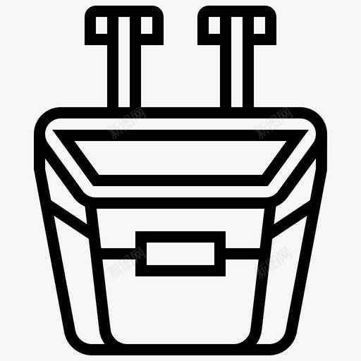 篮子自行车配件物品图标svg_新图网 https://ixintu.com 仓库 物品 篮子自行车 自行车零件线 配件