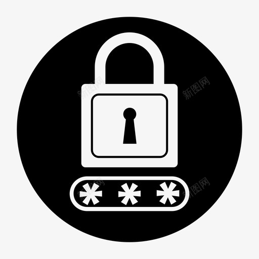 钥匙锁密码图标svg_新图网 https://ixintu.com pin码 安保 安全 密码 装备 钥匙 锁