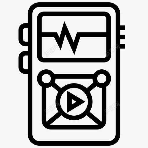 音乐播放器音频mp3播放器图标svg_新图网 https://ixintu.com mp3播放器 收音机 跑步线路 音乐播放器 音频