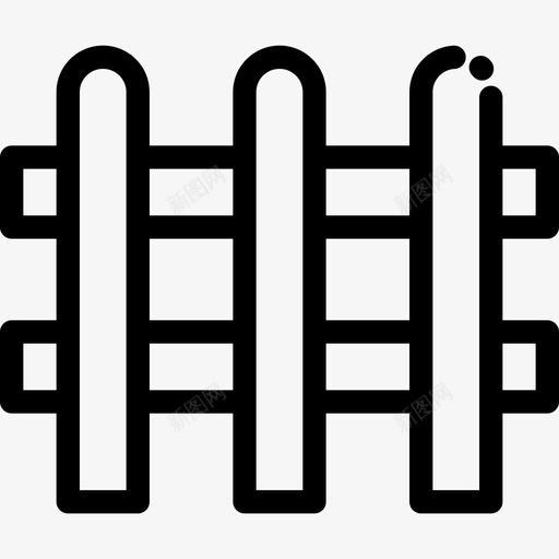 栅栏春天的图标直线的svg_新图网 https://ixintu.com 春天的图标 栅栏 直线的