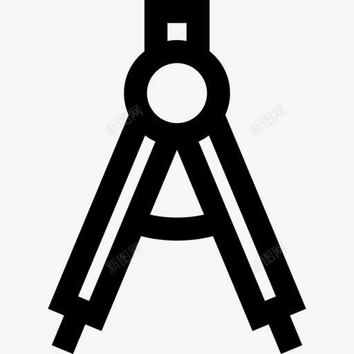 指南针绘画工具直线图标svg_新图网 https://ixintu.com 指南针 直线 绘画工具