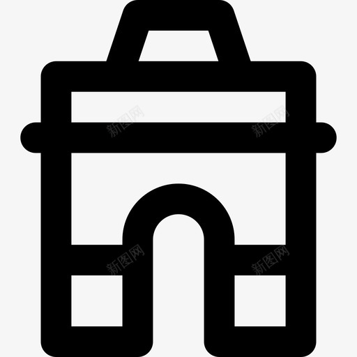 印度之门印度5直线图标svg_新图网 https://ixintu.com 印度5 印度之门 直线