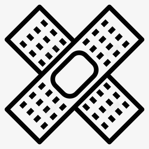 石膏急救绷带图标svg_新图网 https://ixintu.com 医疗 急救 石膏 绷带 胶带 首先