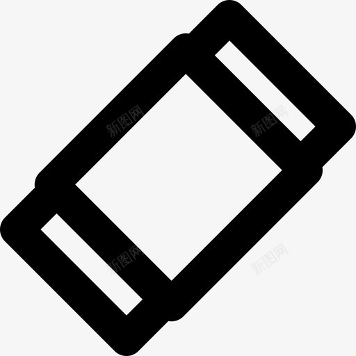橡皮擦信纸8线性图标svg_新图网 https://ixintu.com 信纸8 橡皮擦 线性