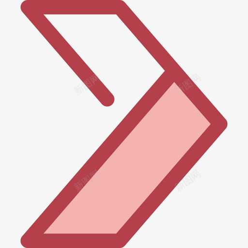 V形箭头9红色图标svg_新图网 https://ixintu.com V形箭头9 红色
