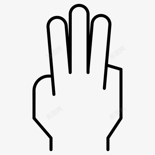 拖手势手图标svg_新图网 https://ixintu.com 三 手 手势 拖