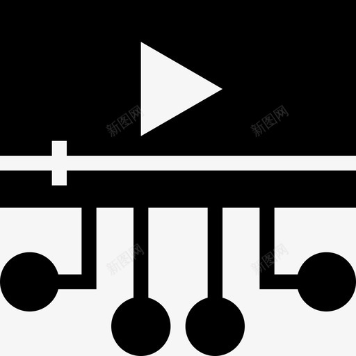视频播放器网页开发3填充图标svg_新图网 https://ixintu.com 填充 网页设计开发3 视频播放器