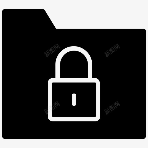 锁定文件夹文件安全受保护数据图标svg_新图网 https://ixintu.com 受保护数据 安全文件夹 数据组织标志符号图标 文件安全 锁定文件夹 驱动器保护