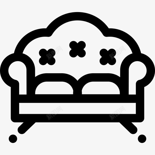 客厅家居用品10直线型图标svg_新图网 https://ixintu.com 客厅 家居用品10 直线型